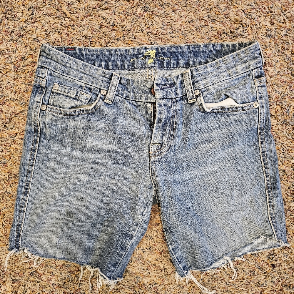 7even For All Mankind Denim Shorts 26